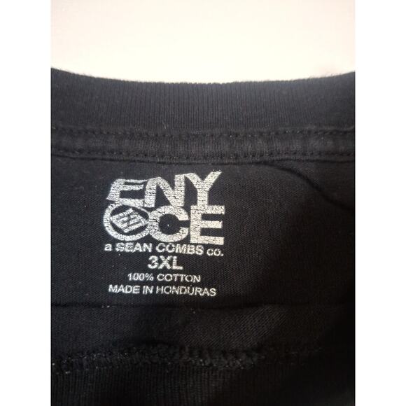 Men’s Black Vintage Y2K Enyce Tshirt 3xL Skull New York - Picture 3 of 4